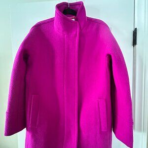 J.Crew Pink Wool Coat Classic Tailored Fit